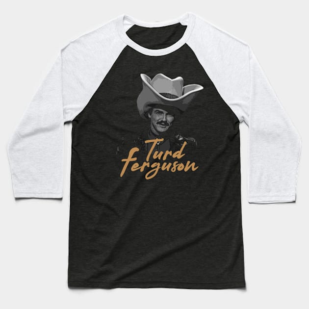 Turd Ferguson Portrait Baseball T-Shirt by Stevendan